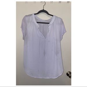 Lavender blouse with tassels